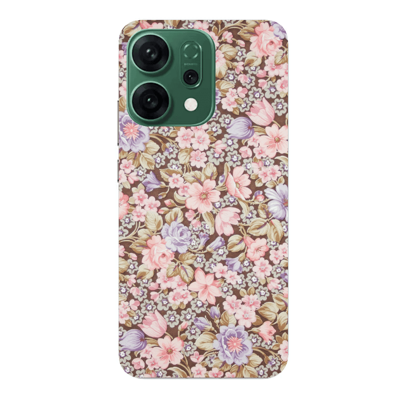 Oppo RENO 14 Blue Roses Transparent Silicone TPU Θήκη